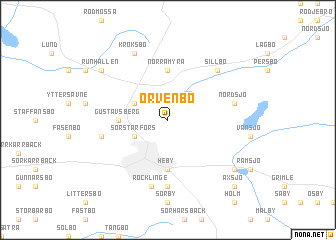 map of Orvenbo