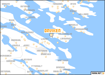 map of Örviken