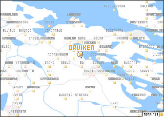 map of Örviken