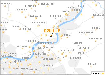 map of Orville