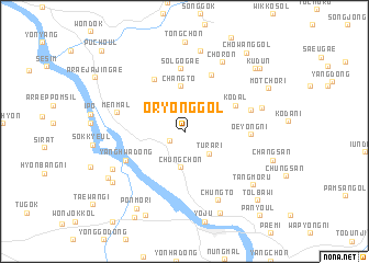 map of Oryong-gol