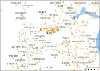 map of Oryu-dong
