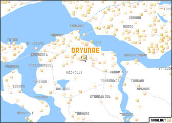 map of Oryunae