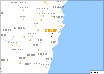 map of Oryu-ri