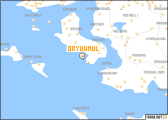 map of Ŏryuumul