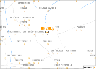 map of Orzale