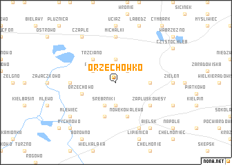 map of Orzechówko