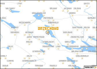 map of Orzechowo