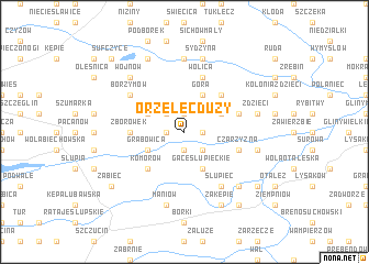 map of Orzelec Duży