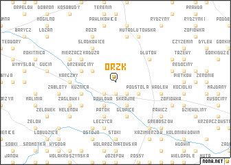 map of Orzk