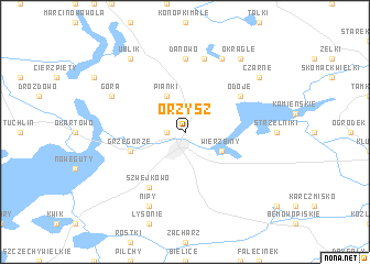 map of Orzysz