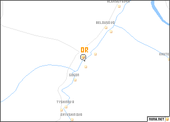 map of Or