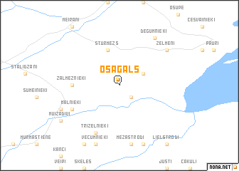map of Osagals