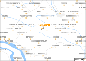 map of Ősagárd