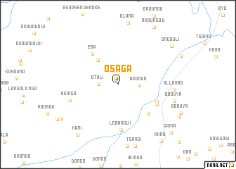 map of Osaga