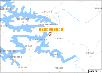 map of Osage Beach