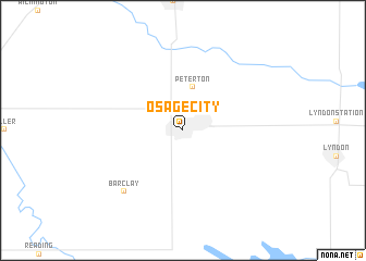 map of Osage City