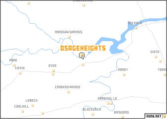 map of Osage Heights