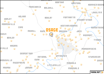 map of Osage