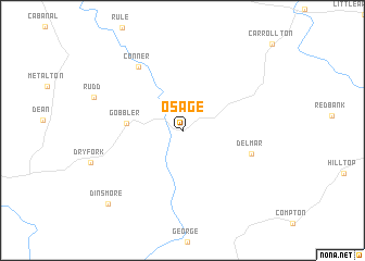 map of Osage