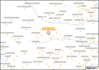 map of Osa-gol