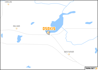 map of Osakis