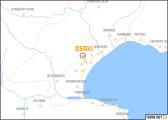 map of Ōsaki