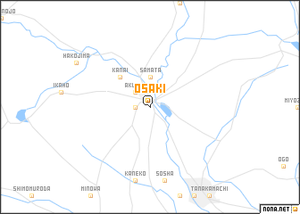 map of Ōsaki