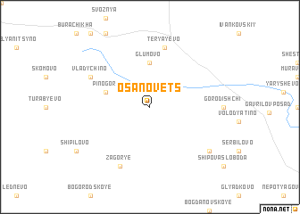 map of Osanovets