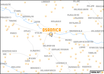 map of Osaonica