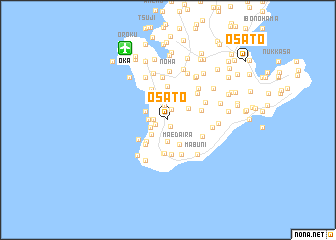 map of Ōsato