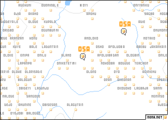 map of Osa