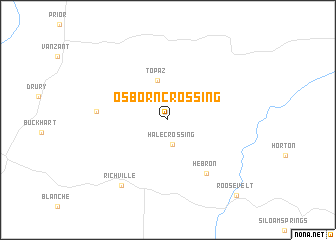 map of Osborn Crossing