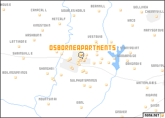 map of Osborne Apartments