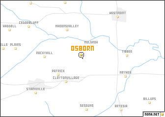 map of Osborn