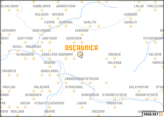 map of Oščadnica