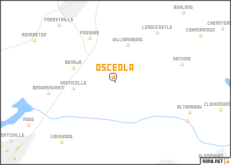 map of Osceola