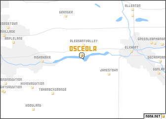 map of Osceola