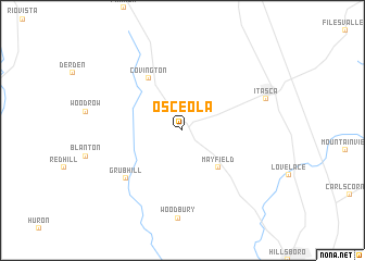 map of Osceola