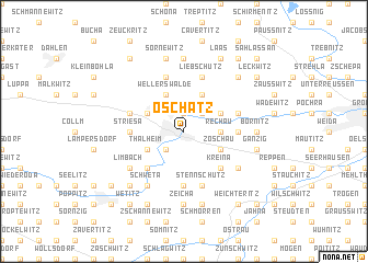 map of Oschatz