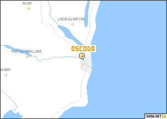 map of Oscoda