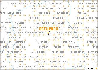 map of Oscurana