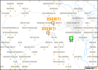 map of Osebiţi