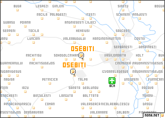 map of Osebiţi