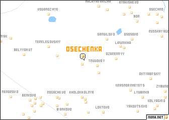 map of Osechenka