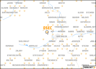 map of Oseč