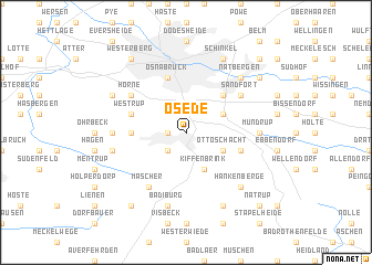 map of Ösede