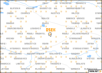 map of Osek