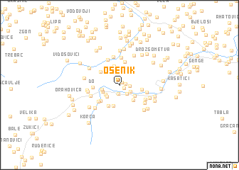map of Osenik