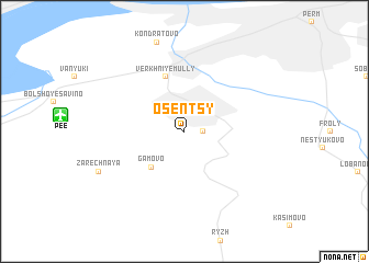 map of Osentsy